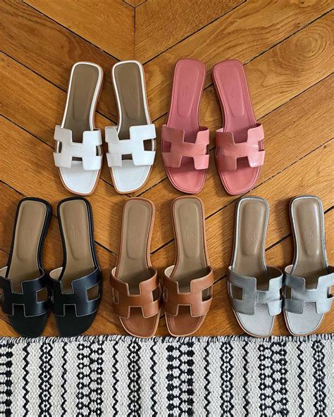 pink suede hermes oran sandals|hermes oran size chart.